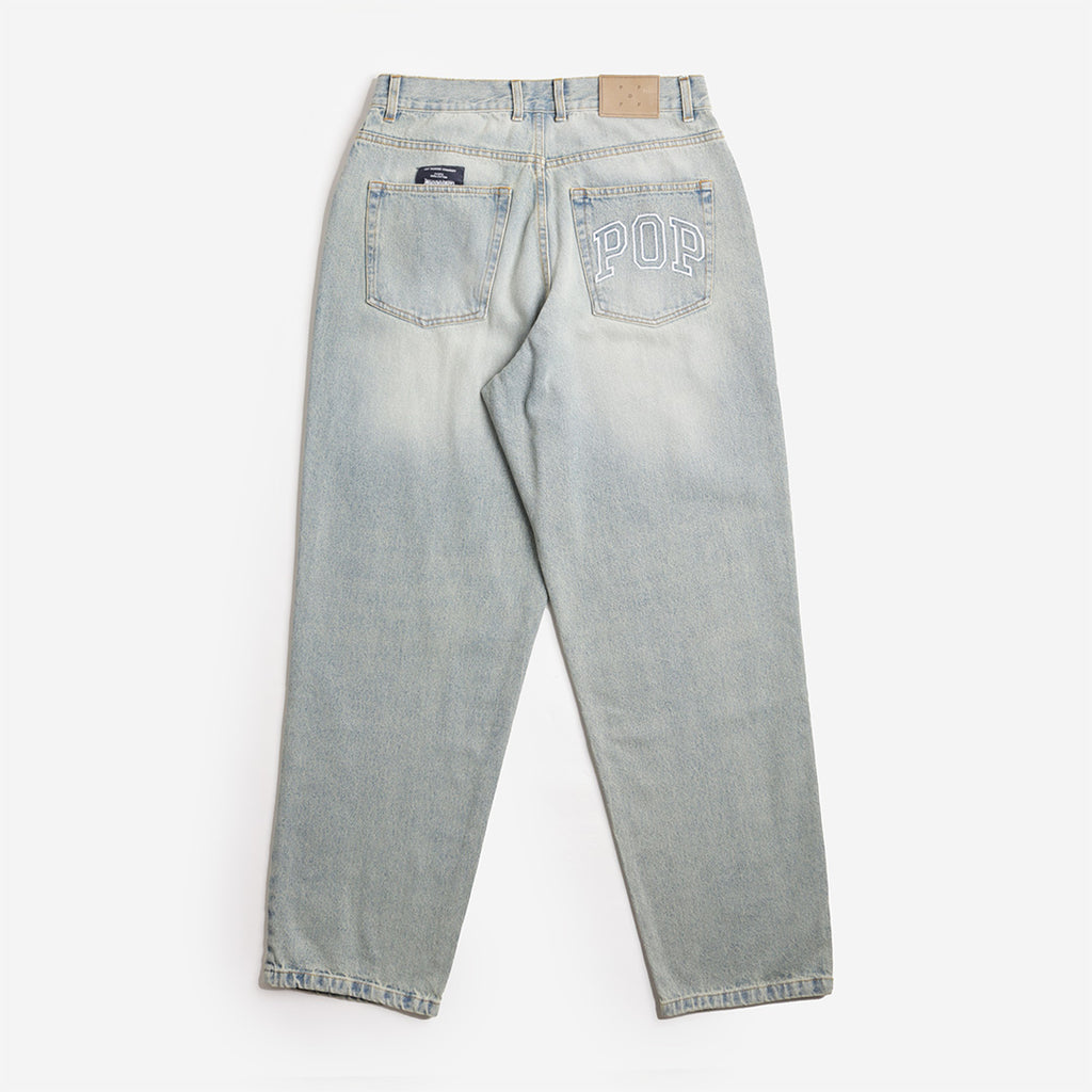 Pop Trading Company Drs Pant, Washed Denim, Detail Shot 4