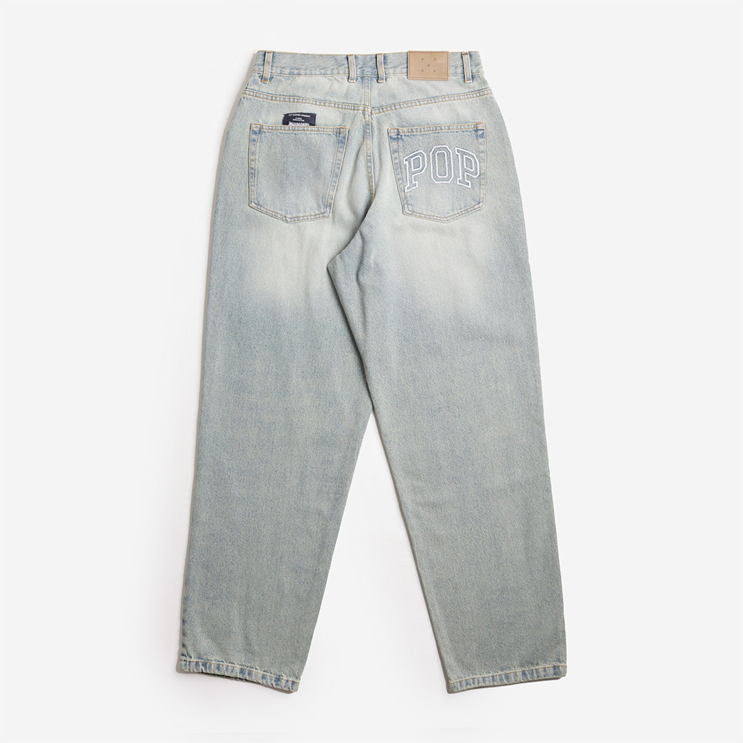 Pop Trading Company Drs Pant, Washed Denim, Detail Shot 4