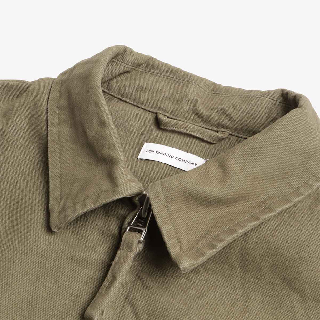Pop Trading Company Full Zip Jacket, Four Leaf Clover, Detail Shot 3
