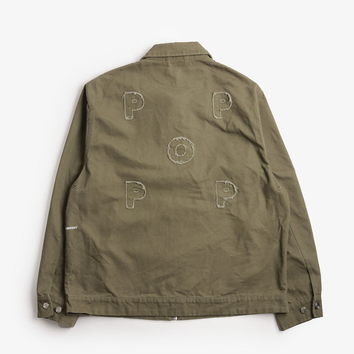 Pop Trading Company Full Zip Jacket, Four Leaf Clover, Detail Shot 4