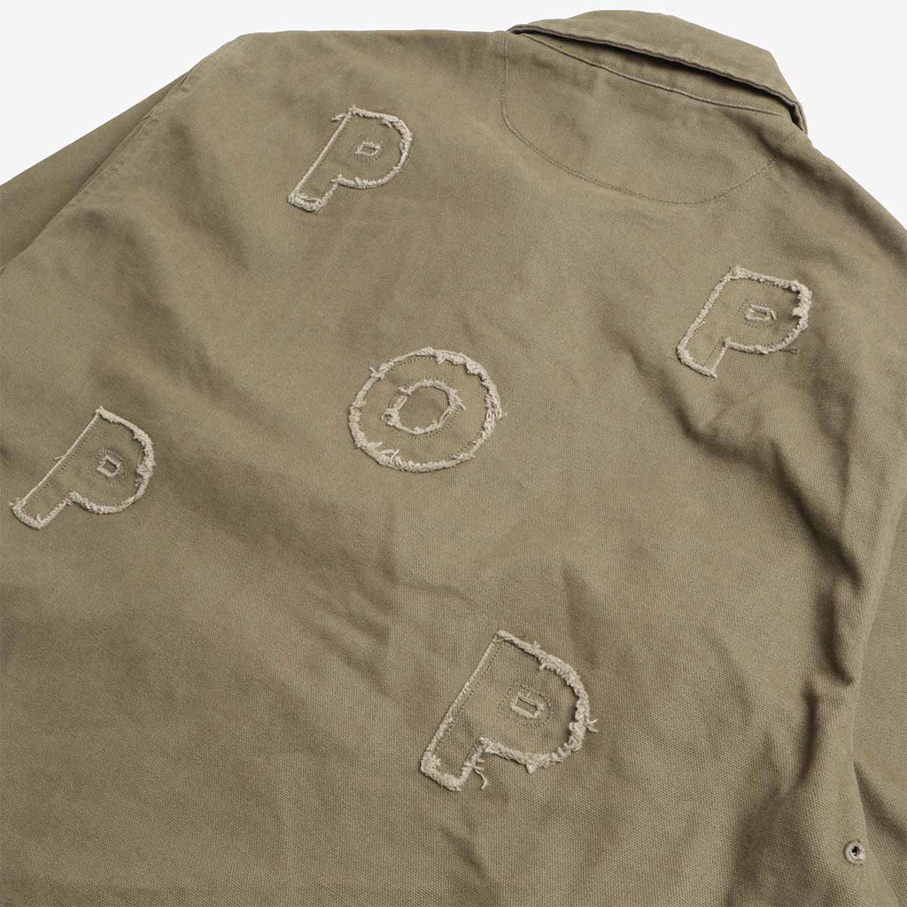 Pop Trading Company Full Zip Jacket, Four Leaf Clover, Detail Shot 5