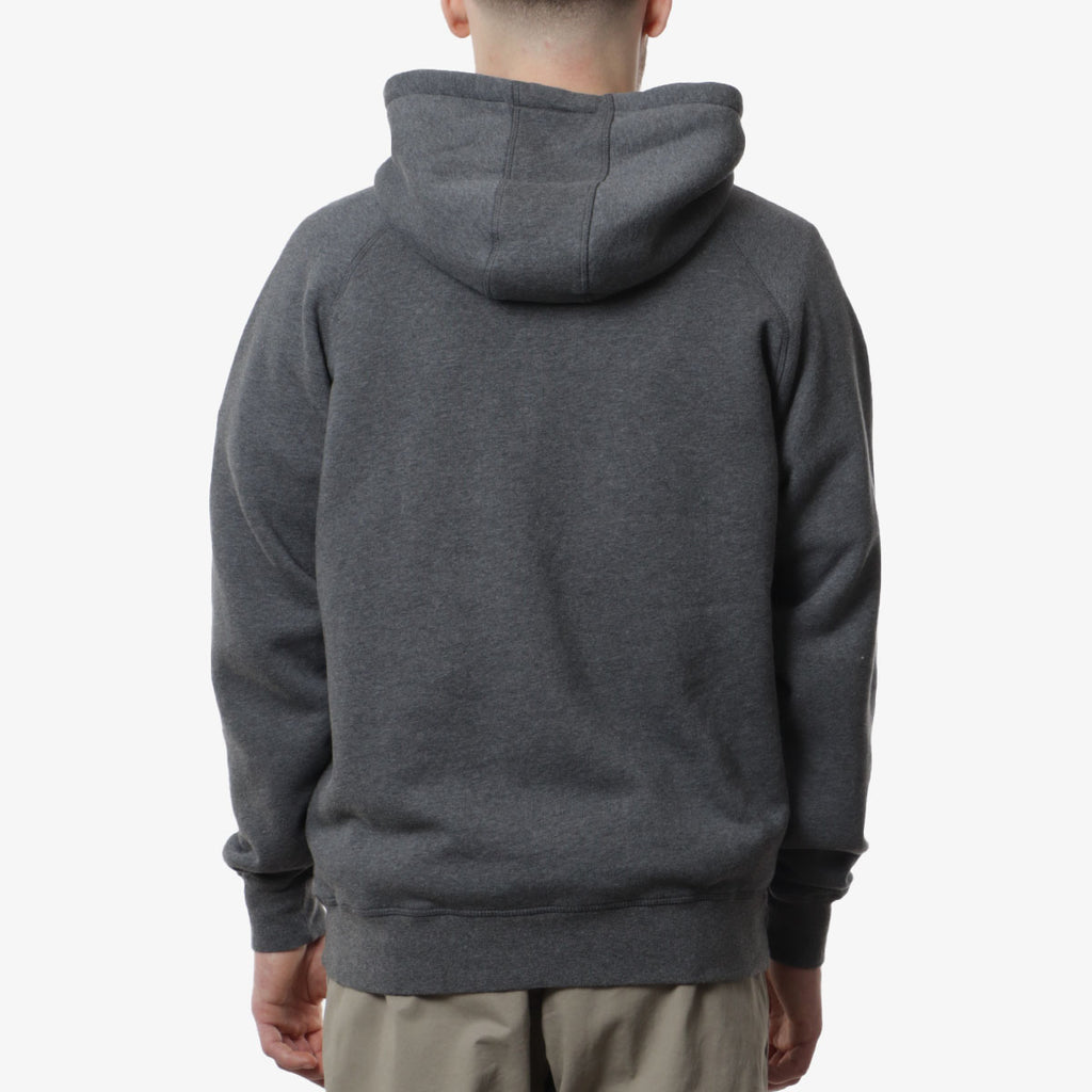 Pop Trading Company Hoodie, Charcoal Heather, Detail Shot 4