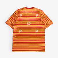 T-shirt rayé avec logo Pop Trading Company