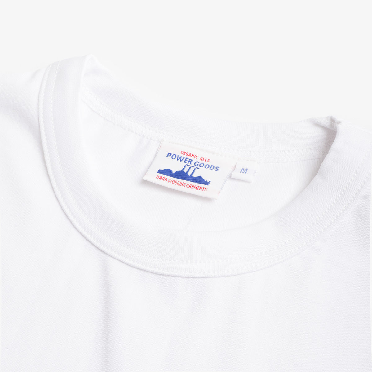 main Power Goods Archive T-Shirt, White, Detail Shot 2