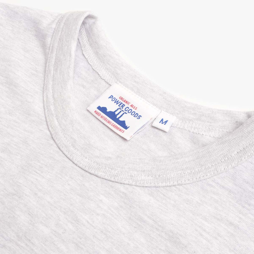 Power Goods Archive T-Shirt 2 Pack, Ash, Detail Shot 3