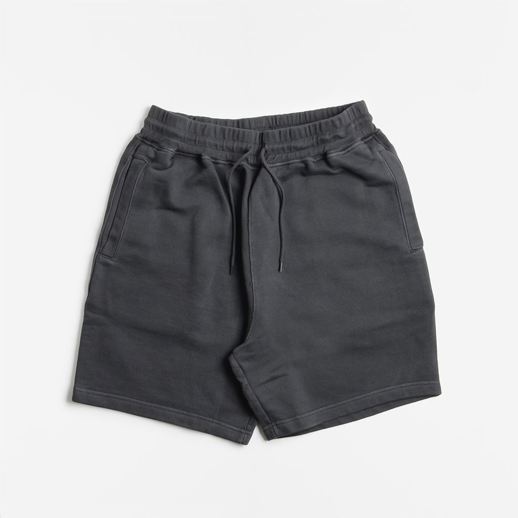Power Goods Loopback Shorts, Washed Black, Detail Shot 1