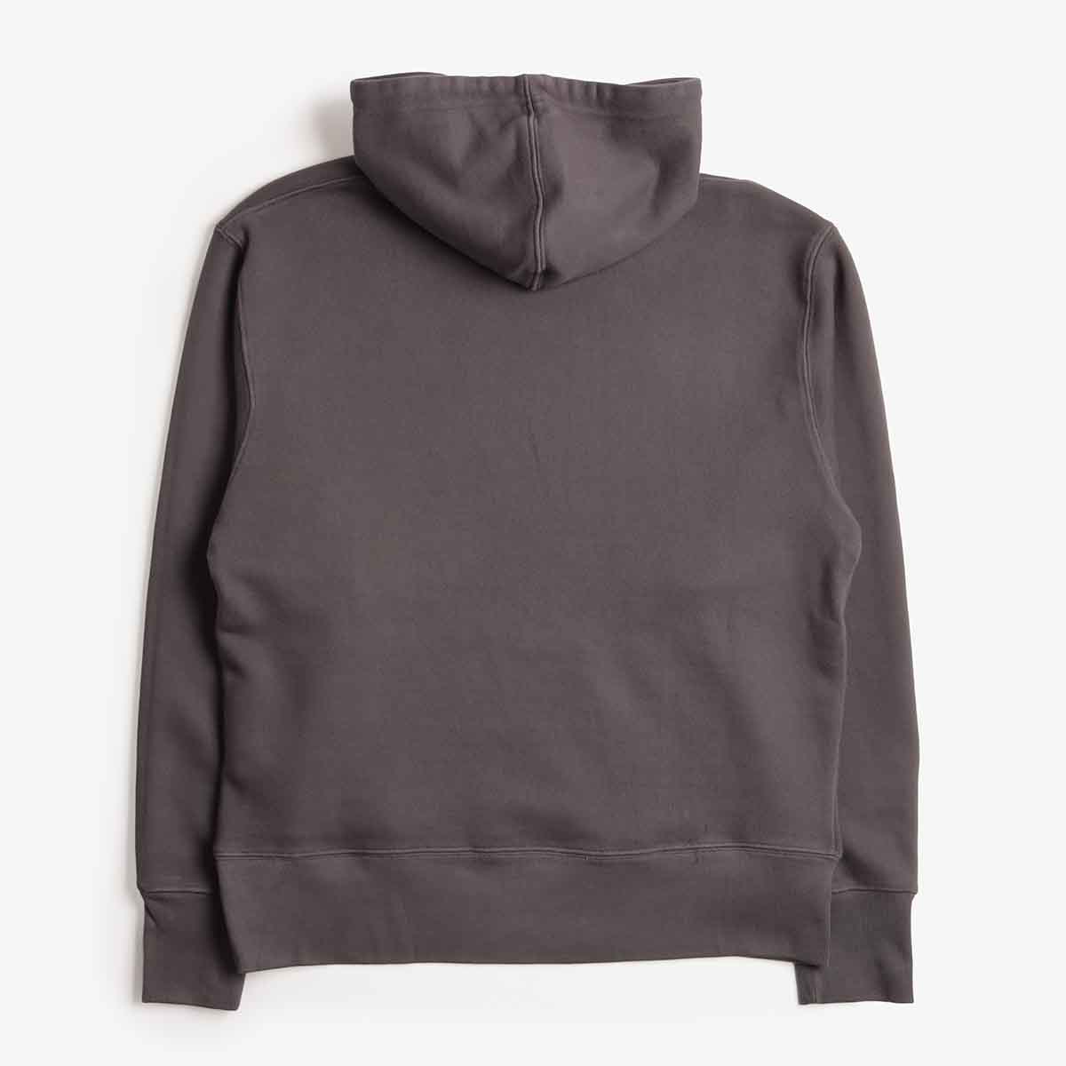 Power Goods Loopback Hoodie, Washed Black, Detail Shot 4