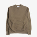 Power Goods Super Weight Crewneck in Dark Olive, front view