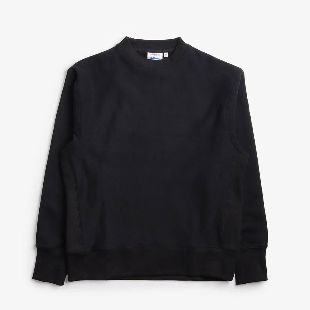 Power Goods Super Weight Crewneck Sweatshirt, Black, Detail Shot 1