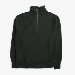 thumbnail Power Goods Super Weight Quarter Zip, Forest Green, Detail Shot 1
