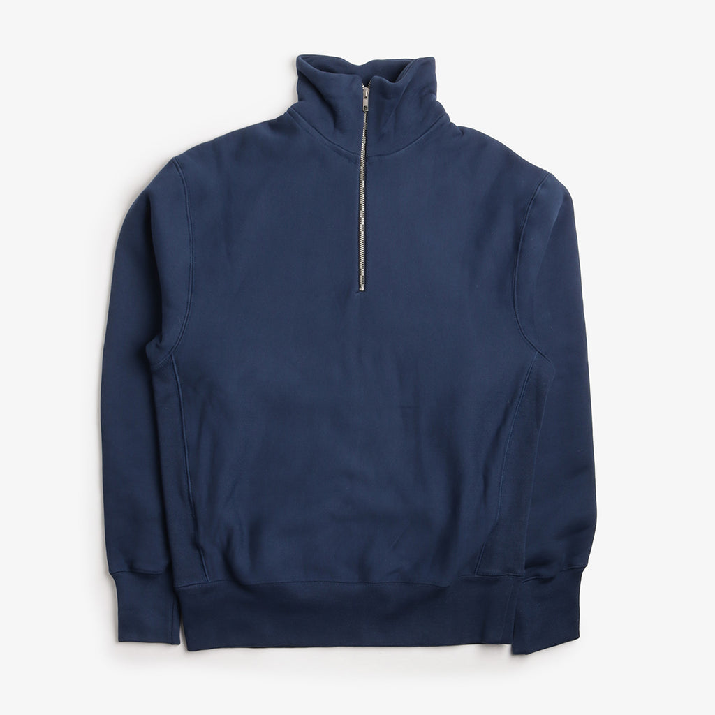 Power Goods Super Weight Quarter Zip, Navy, Detail Shot 1