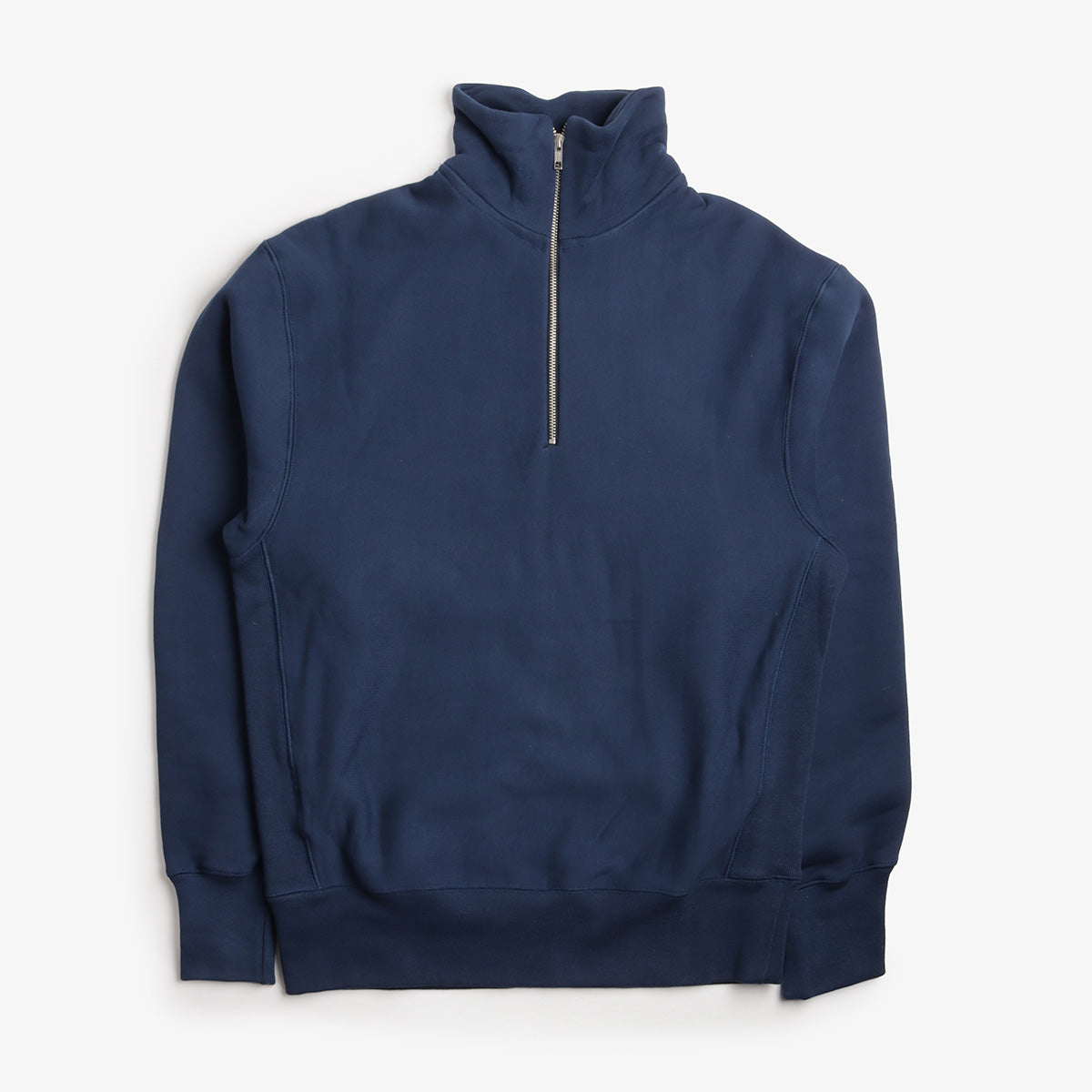 main Power Goods Super Weight Quarter Zip, Navy, Detail Shot 1