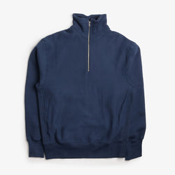 thumbnail Power Goods Super Weight Quarter Zip, Navy, Detail Shot 1