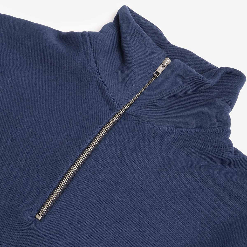 Power Goods Super Weight Quarter Zip, Navy, Detail Shot 2