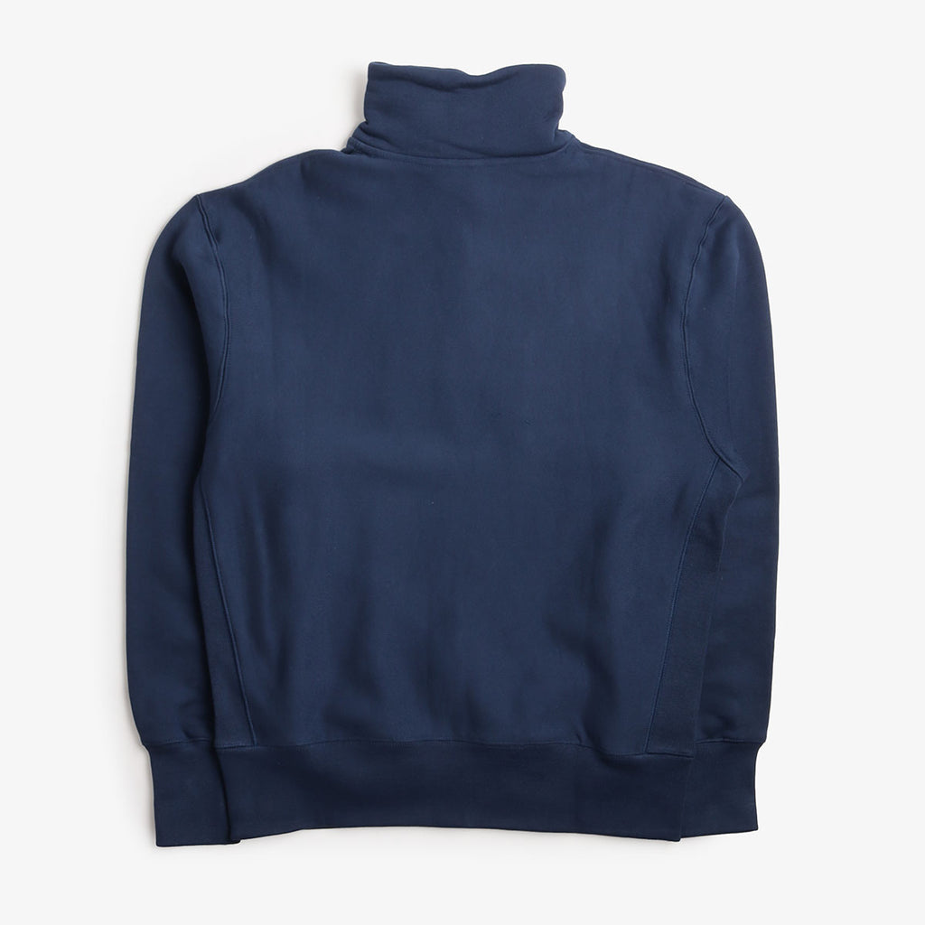 Power Goods Super Weight Quarter Zip, Navy, Detail Shot 4