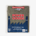 Power Goods Super Weight T-Shirt, Olive, Detail Shot 1