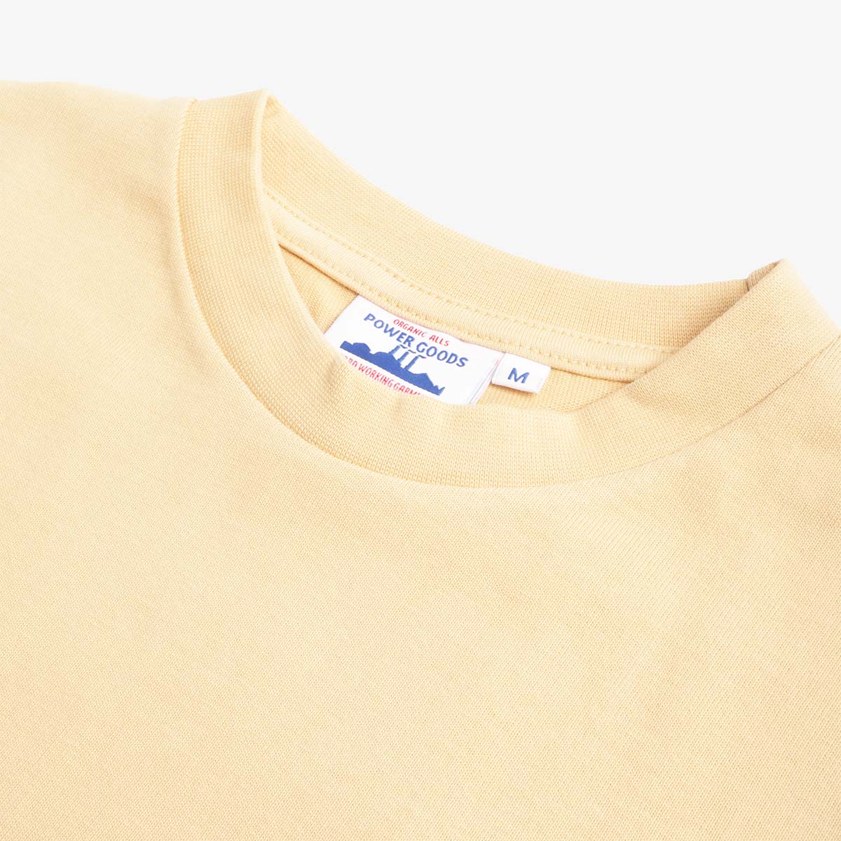 main Power Goods Super Weight T-Shirt, Khaki, Detail Shot 2
