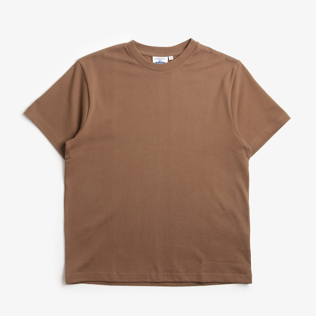 Power Goods Super Weight T-Shirt, Brown, Detail Shot 1