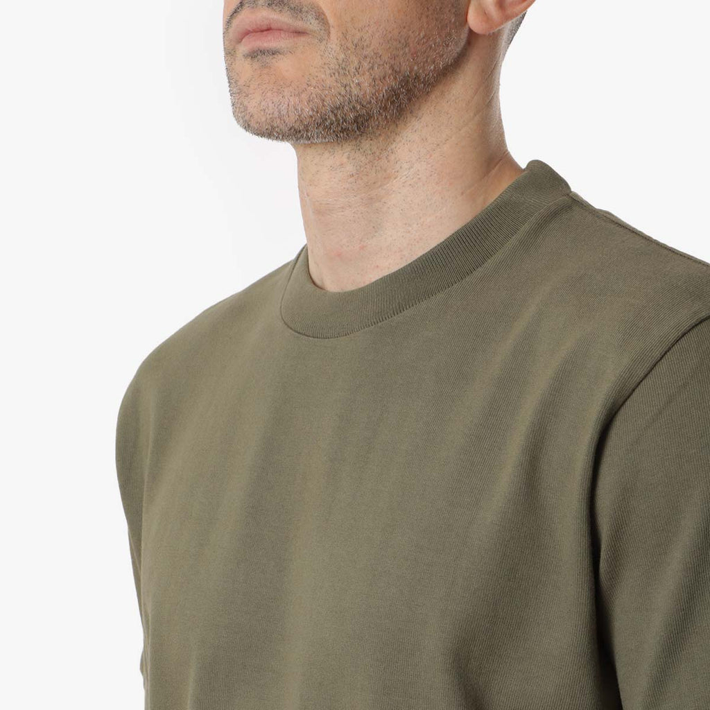 Power Goods Super Weight T-Shirt, Olive, Detail Shot 3