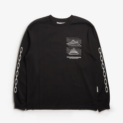 thumbnail Purple Mountain Observartory Map Projection T-Shirt, Black, Detail Shot 1