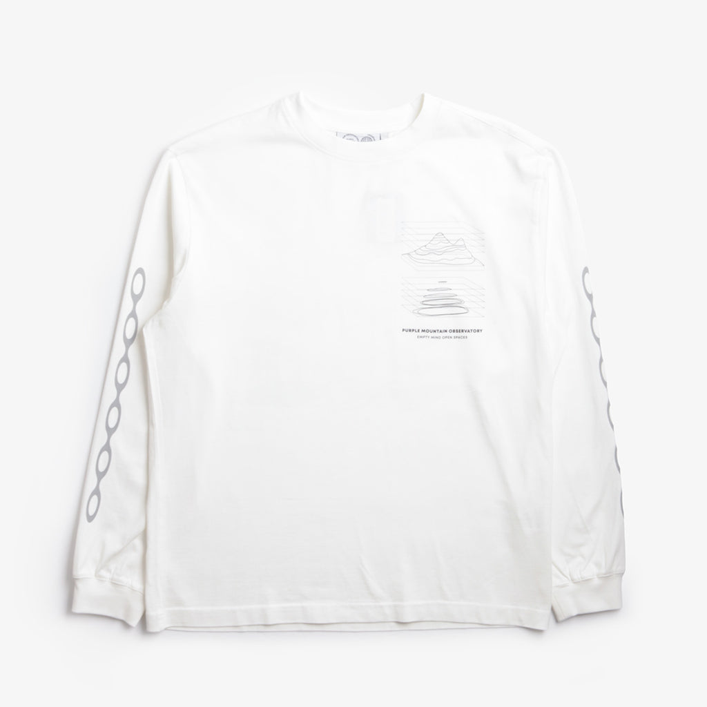 Purple Mountain Observartory Map Projection T-Shirt, White, Detail Shot 1