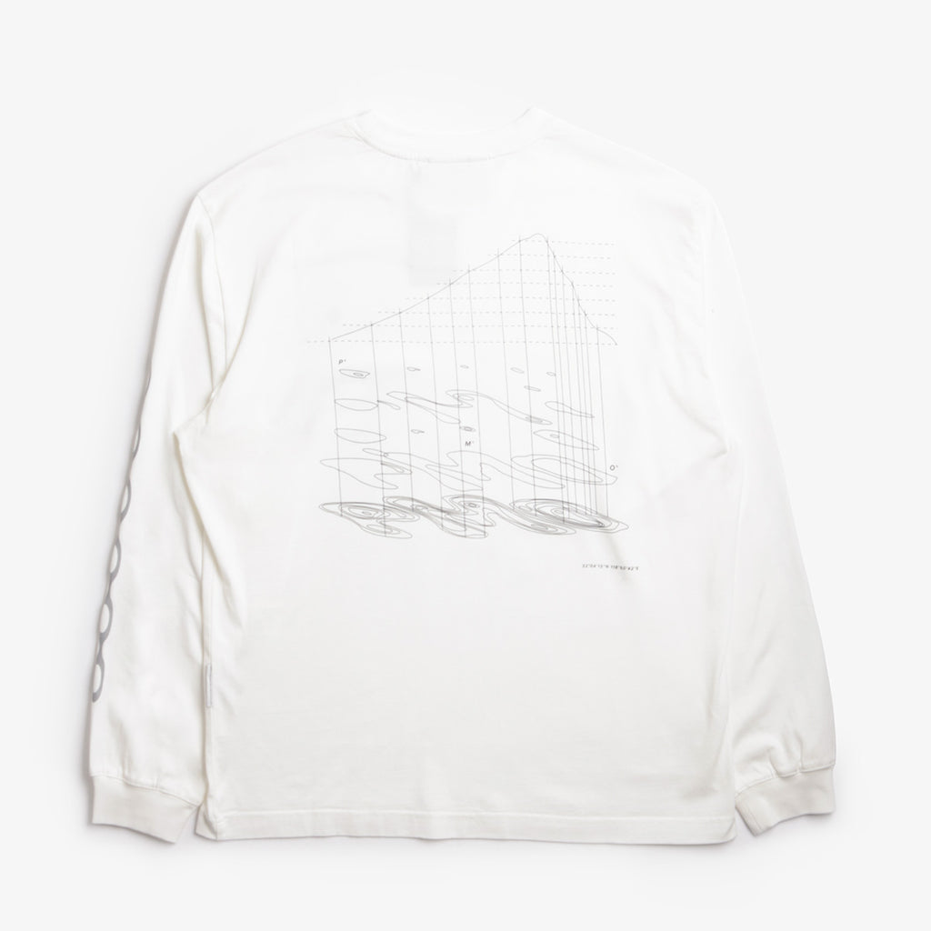 Purple Mountain Observartory Map Projection T-Shirt, White, Detail Shot 2