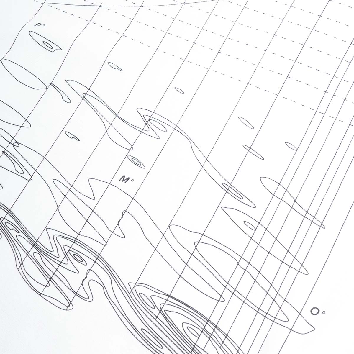 main Purple Mountain Observartory Map Projection T-Shirt, White, Detail Shot 5