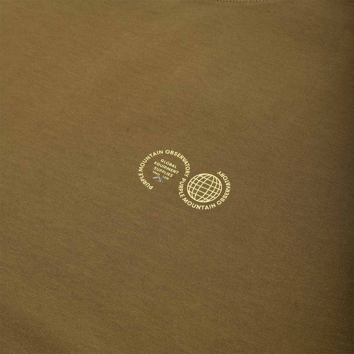 Purple Mountain Observatory Ascend T-Shirt, Dark Olive, Detail Shot 3
