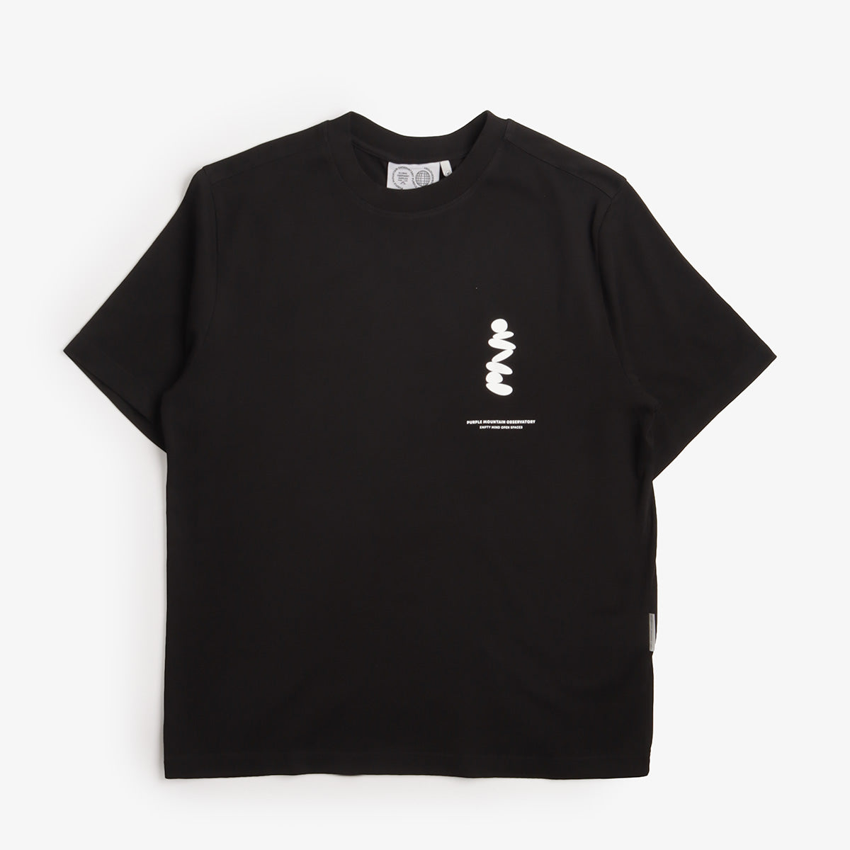 Purple Mountain Observatory Boulders T-Shirt, Black, Detail Shot 1