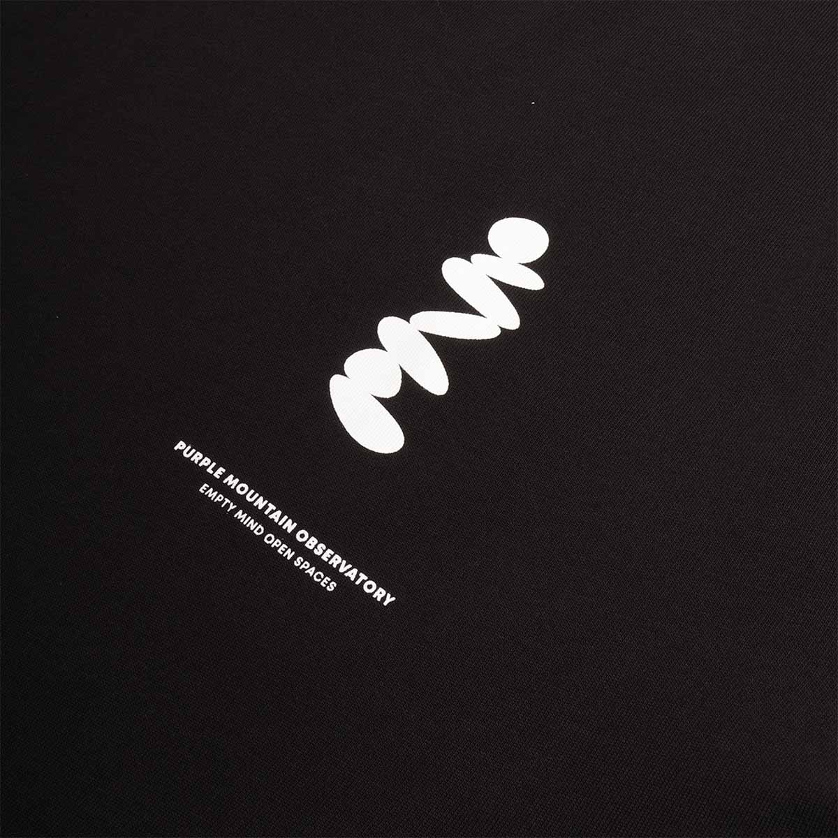 Purple Mountain Observatory Boulders T-Shirt, Black, Detail Shot 2