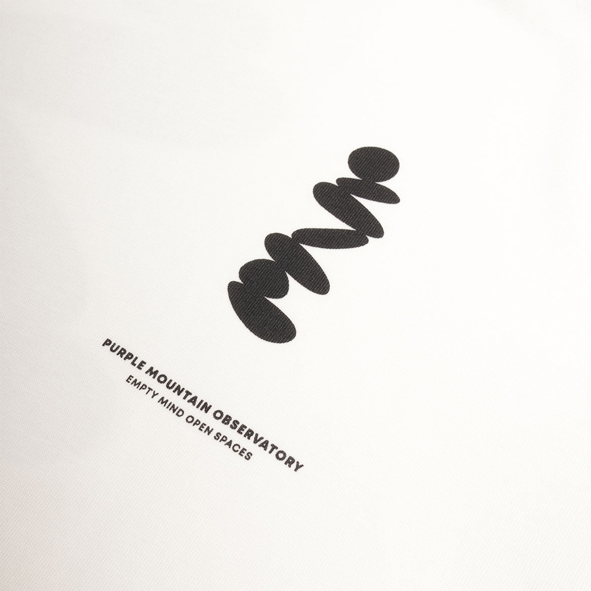 Purple Mountain Observatory Boulders T-Shirt, White, Detail Shot 2