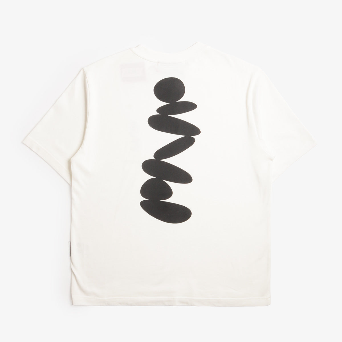 Purple Mountain Observatory Boulders T-Shirt, White, Detail Shot 3