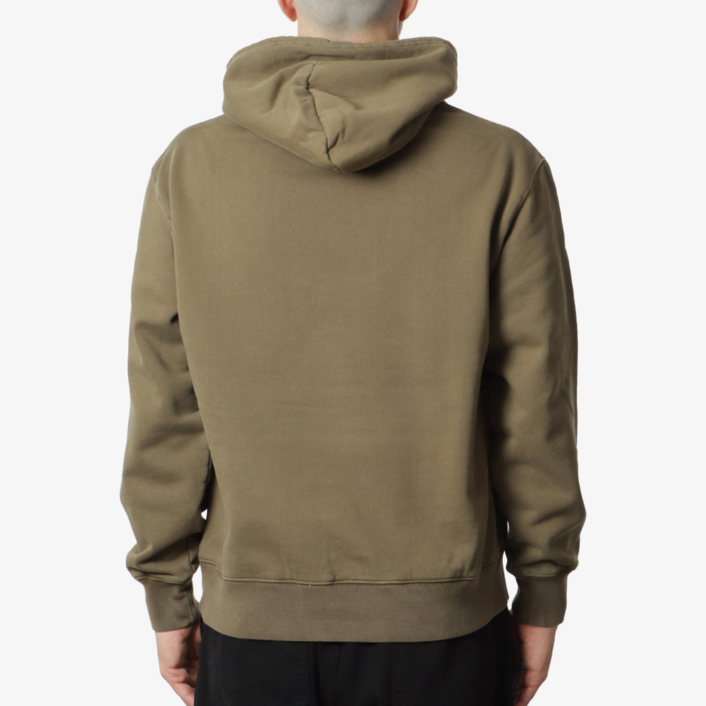 Purple Mountain Observatory Garment Dye Hoodie, Khaki, Detail Shot 3