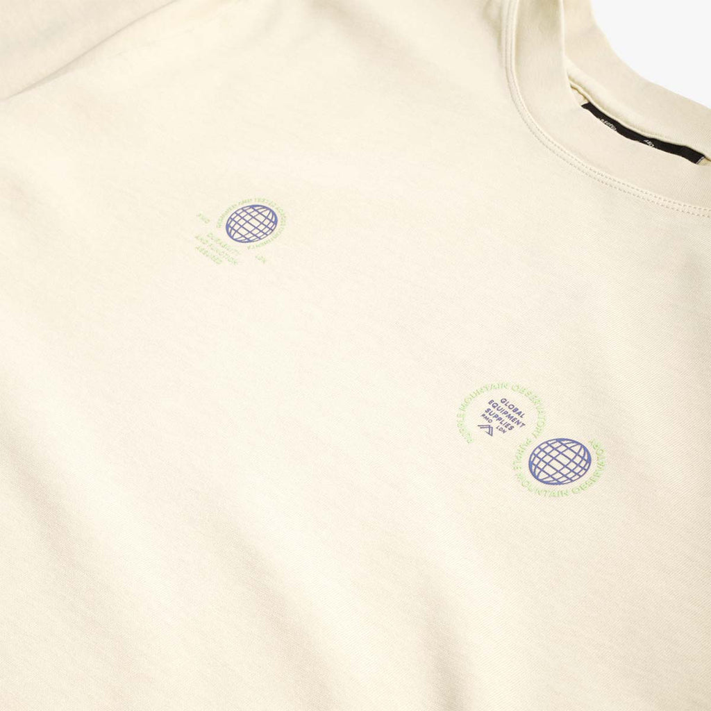 Purple Mountain Observatory Globe T-Shirt, Cream, Detail Shot 3