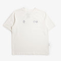Purple Mountain Observatory Globe T-Shirt, White, Detail Shot 1