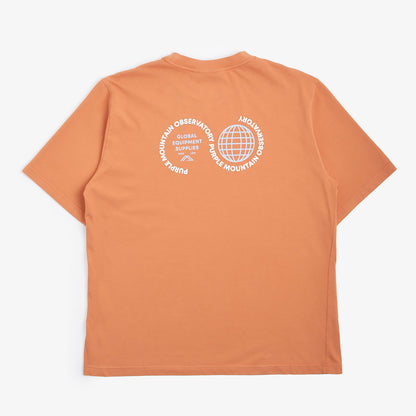 Purple Mountain Observatory Globe T-Shirt, Burnt Peach, Detail Shot 8