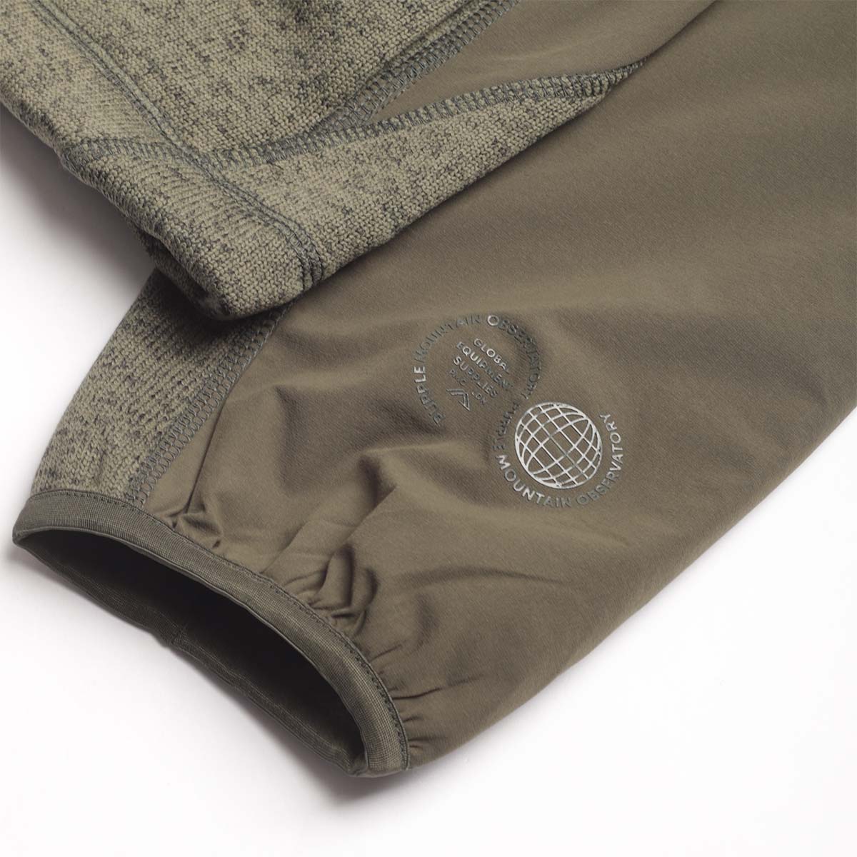 main Purple Mountain Observatory Solo Fleck Fleece Jacket, Dark Olive, Detail Shot 4
