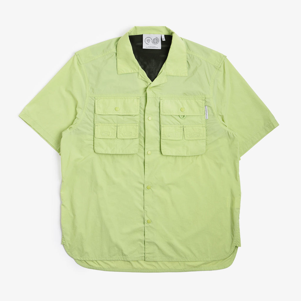 Purple Mountain Obervatory Trail Multi Pocket Shirt, Lime, Detail Shot 5