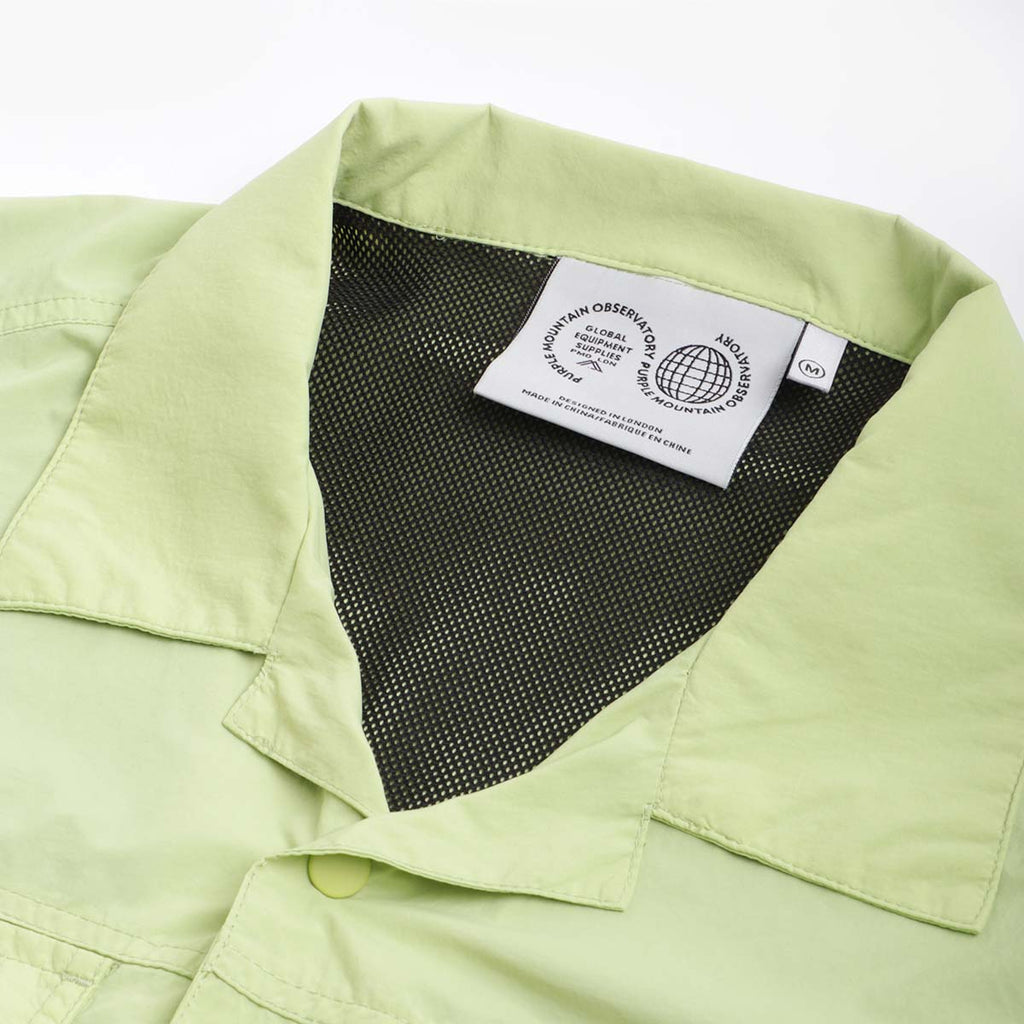 Purple Mountain Obervatory Trail Multi Pocket Shirt, Lime, Detail Shot 6