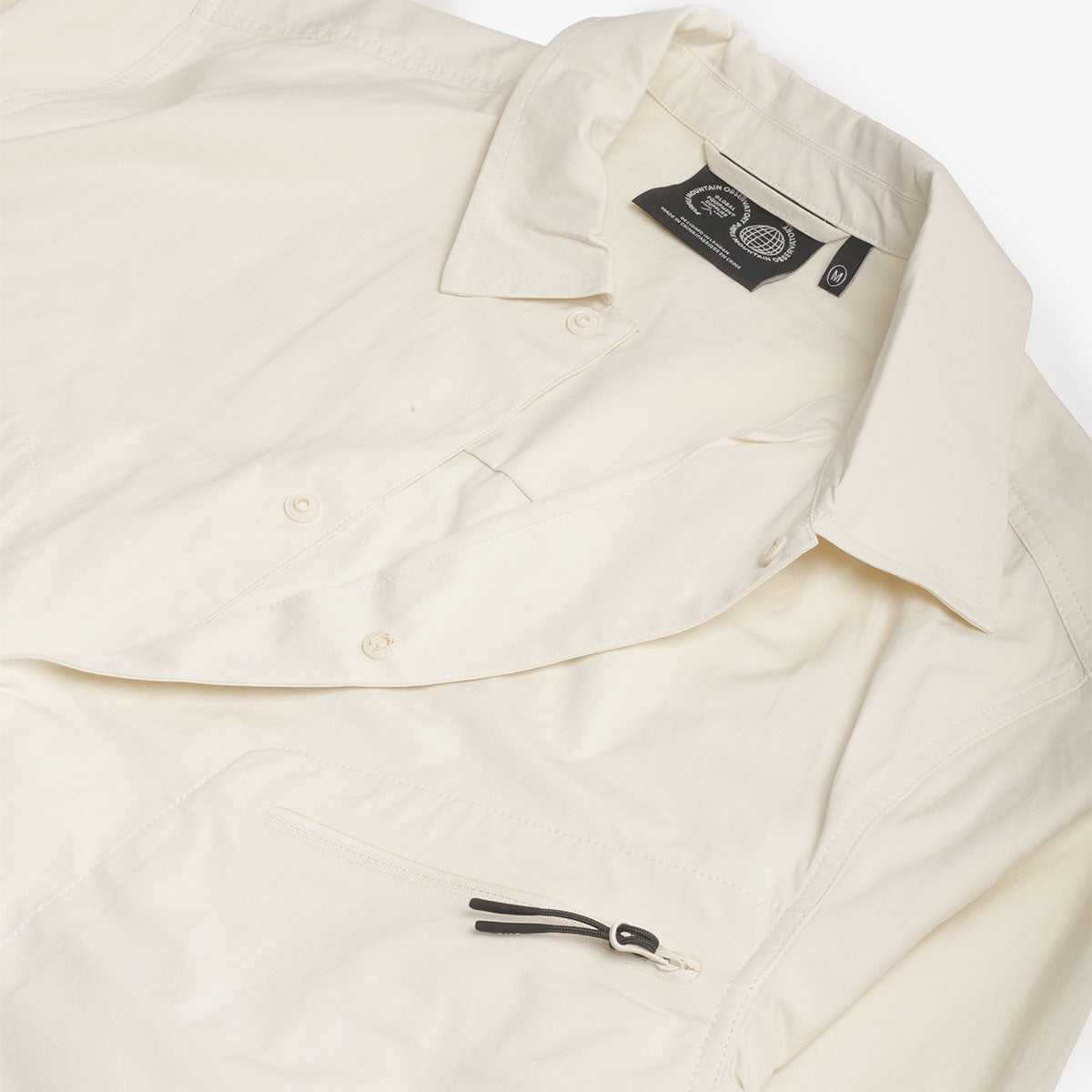 Purple Mountain Observatory Trail Shirt, Cream, Detail Shot 3