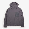 Purple Mountain Observatory Waffle Balaclava Hoodie, Charcoal, Detail Shot 1