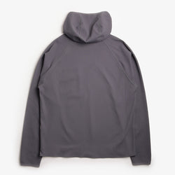 thumbnail Purple Mountain Observatory Waffle Balaclava Hoodie, Charcoal, Detail Shot 2