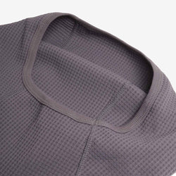 thumbnail Purple Mountain Observatory Waffle Balaclava Hoodie, Charcoal, Detail Shot 4