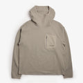 Purple Mountain Observatory Waffle Balaclava Hoodie, Concrete, Detail Shot 1