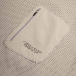 thumbnail Purple Mountain Observatory Waffle Balaclava Hoodie, Concrete, Detail Shot 3