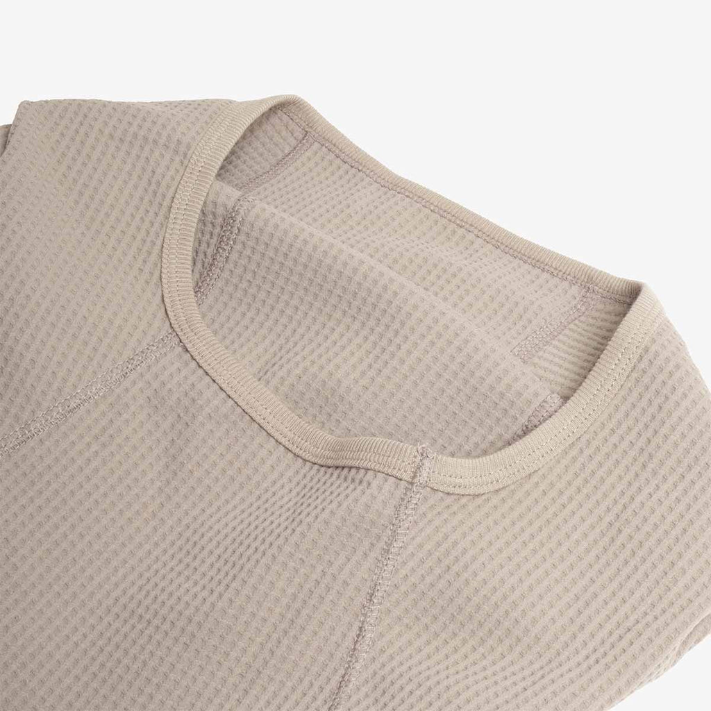 Purple Mountain Observatory Waffle Balaclava Hoodie, Concrete, Detail Shot 4