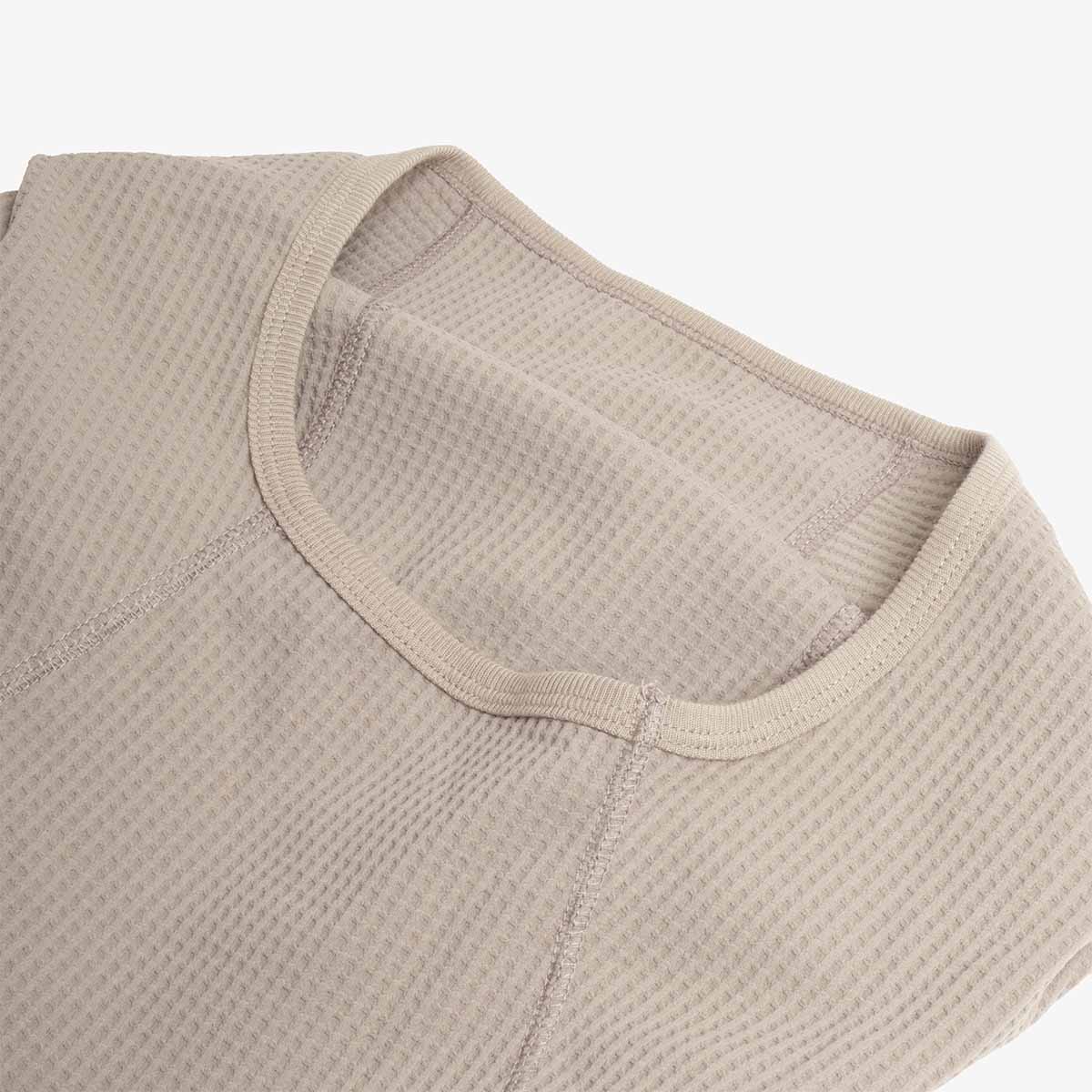 main Purple Mountain Observatory Waffle Balaclava Hoodie, Concrete, Detail Shot 4