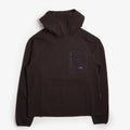 Purple Mountain Observatory Waffle Balaclava Hoodie, Chocolate, Detail Shot 1
