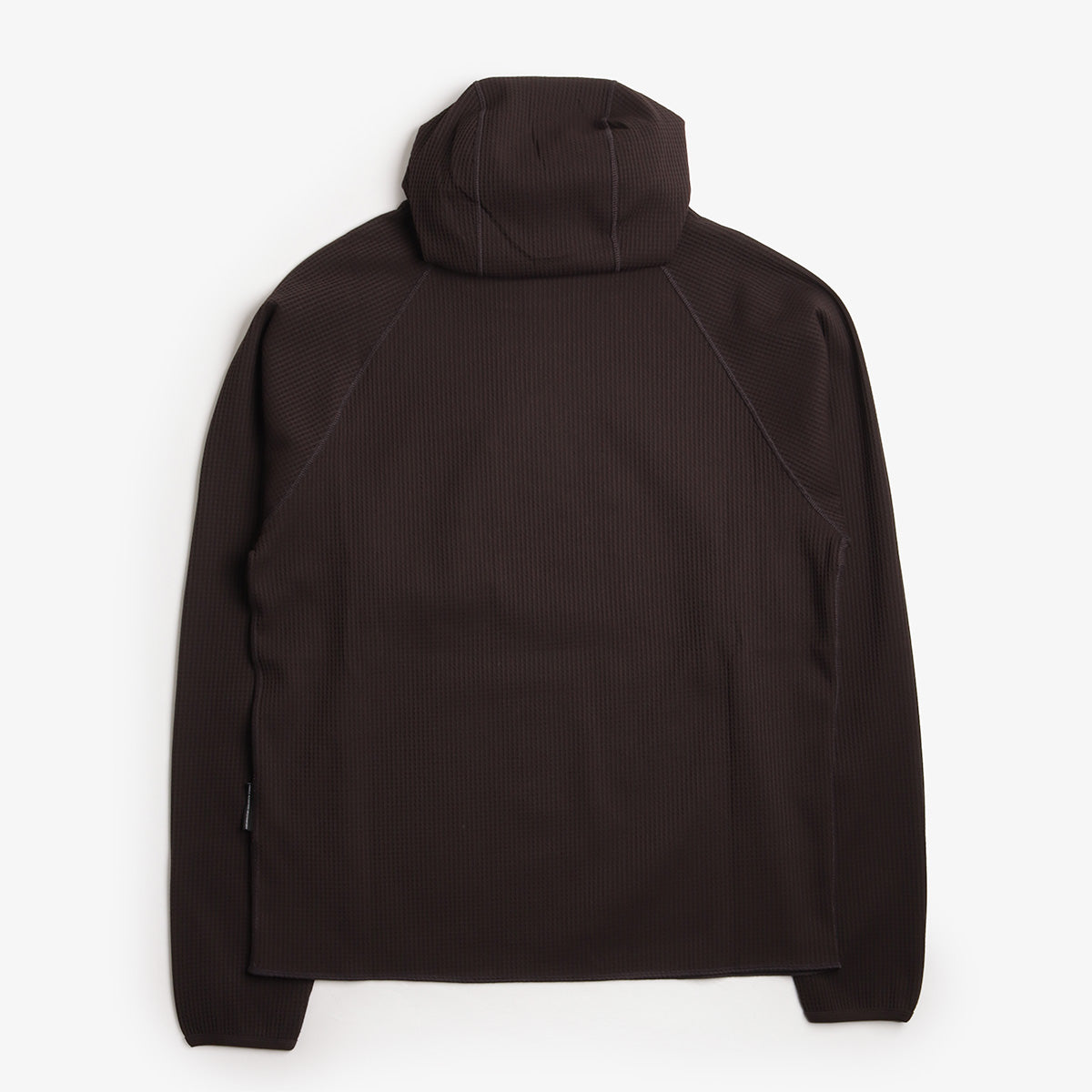 Purple Mountain Observatory Waffle Balaclava Hoodie, Chocolate, Detail Shot 2