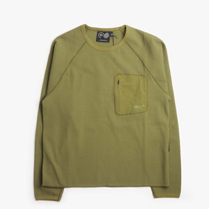 Purple Mountain Observatory Waffle Long Sleeve T-Shirt - Green